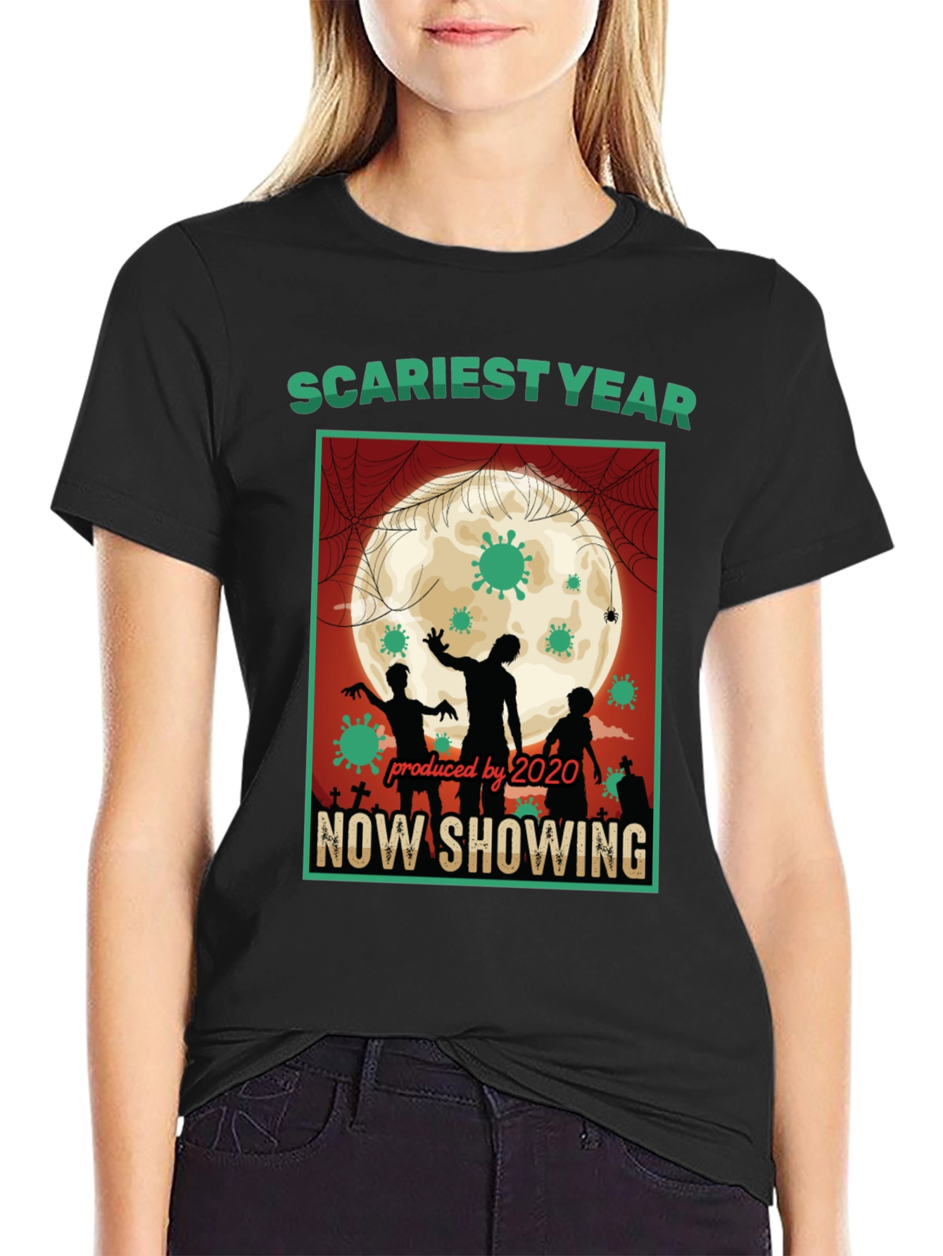 Scariest Year 2020 T-Shirt - Zombie Halloween Tee