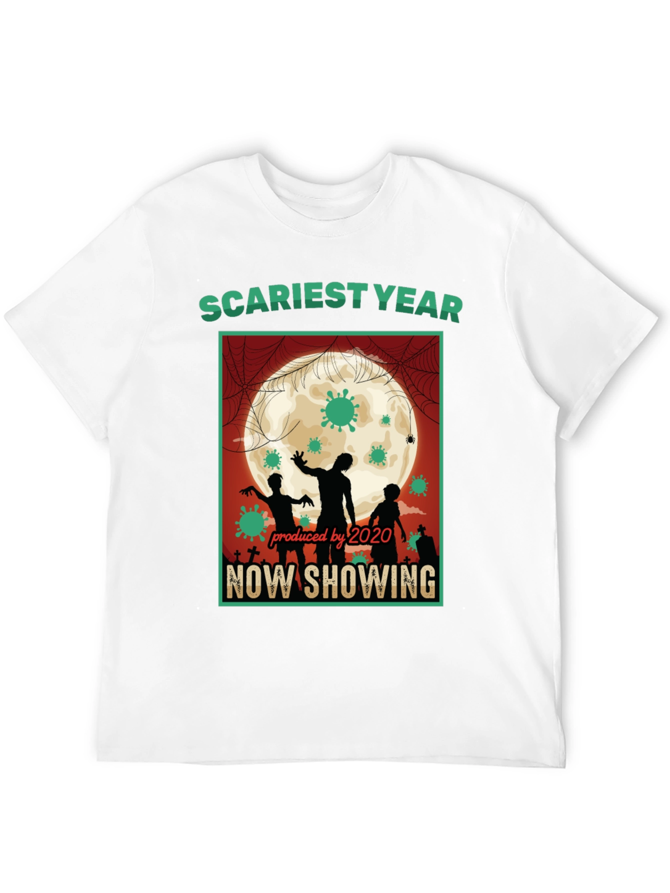 Scariest Year 2020 T-Shirt - Zombie Halloween Tee
