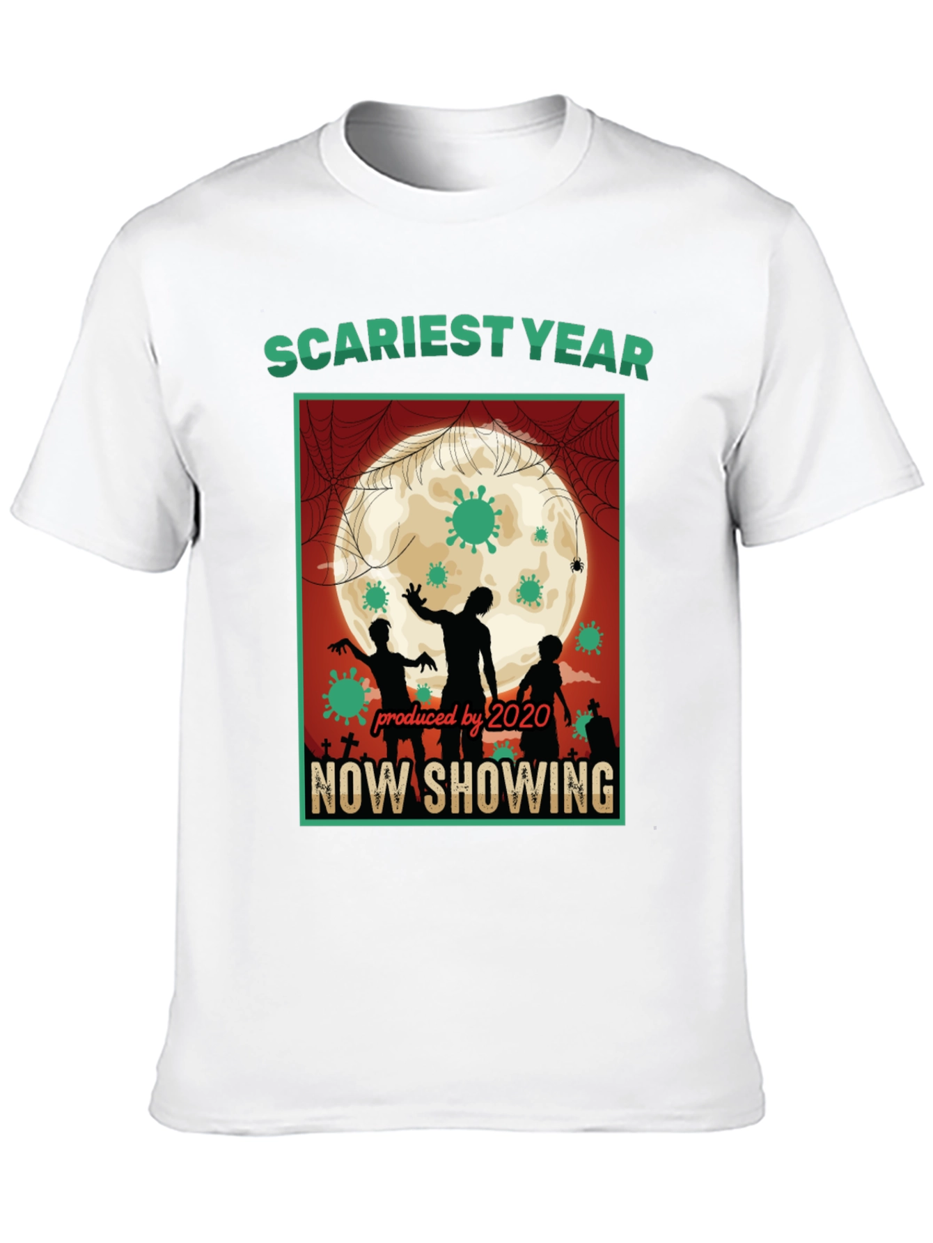 Scariest Year 2020 T-Shirt - Zombie Halloween Tee