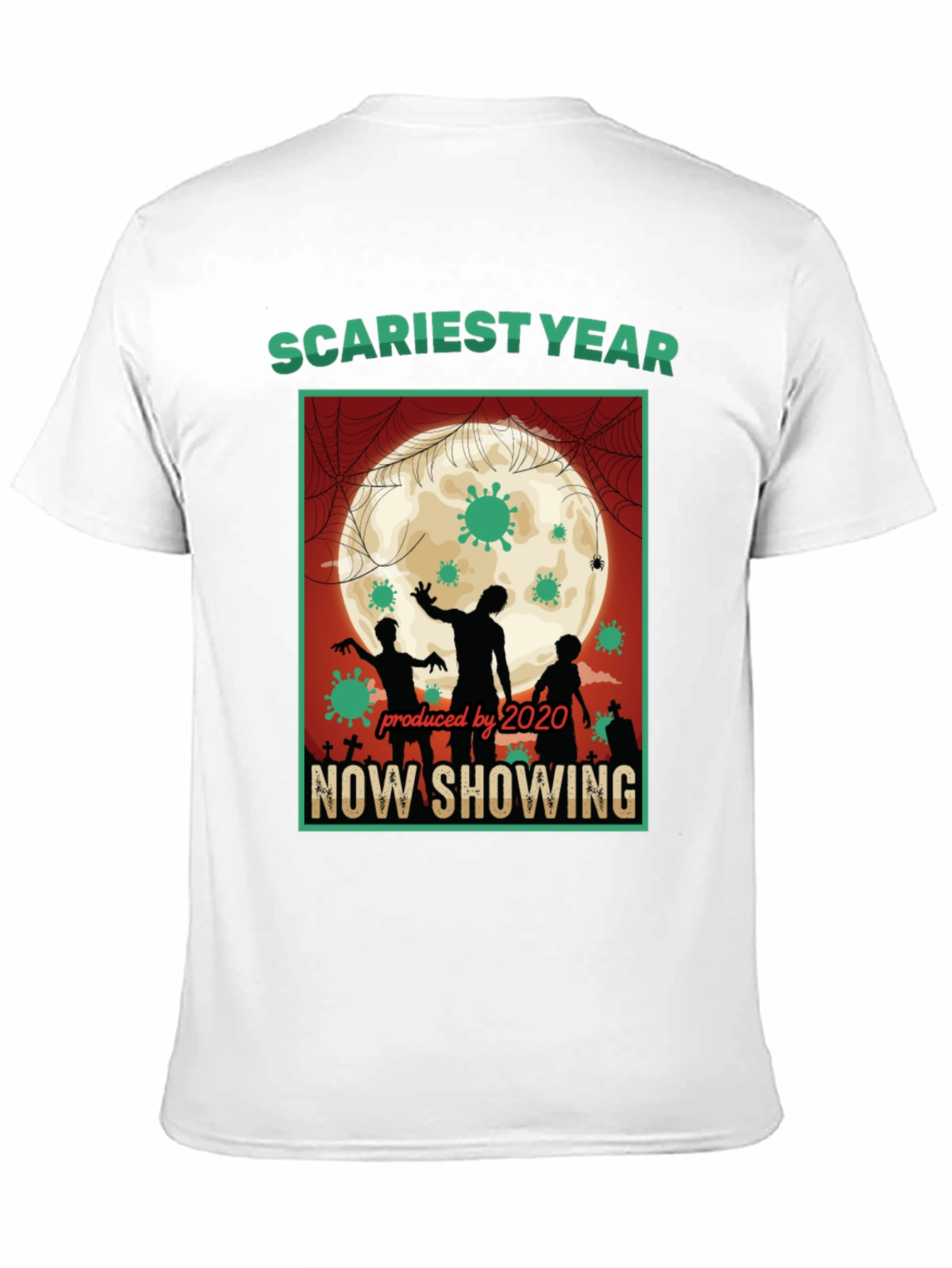 Scariest Year 2020 T-Shirt - Zombie Halloween Tee