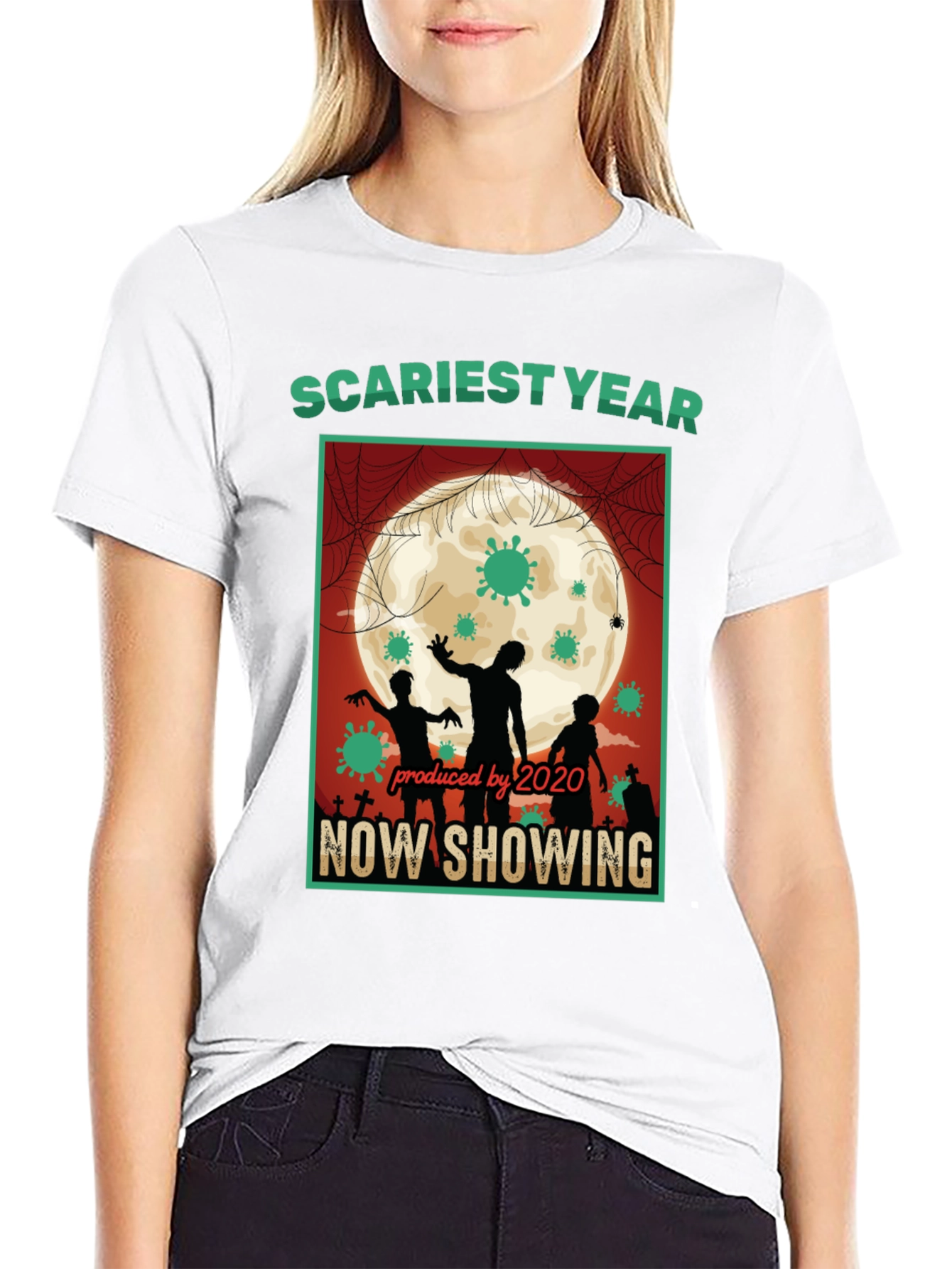 Scariest Year 2020 T-Shirt - Zombie Halloween Tee