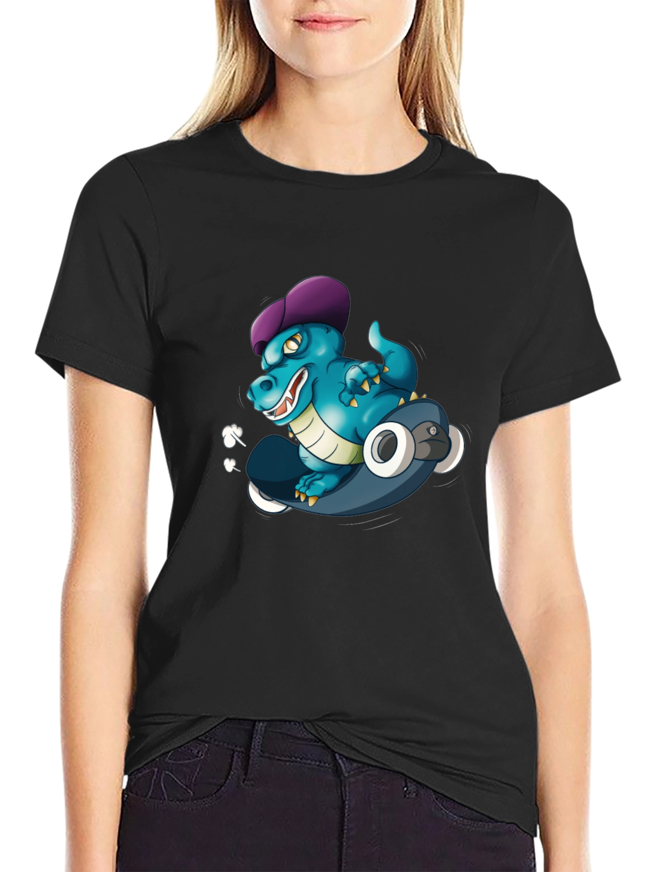 Cool Dino Skateboard T-Shirt