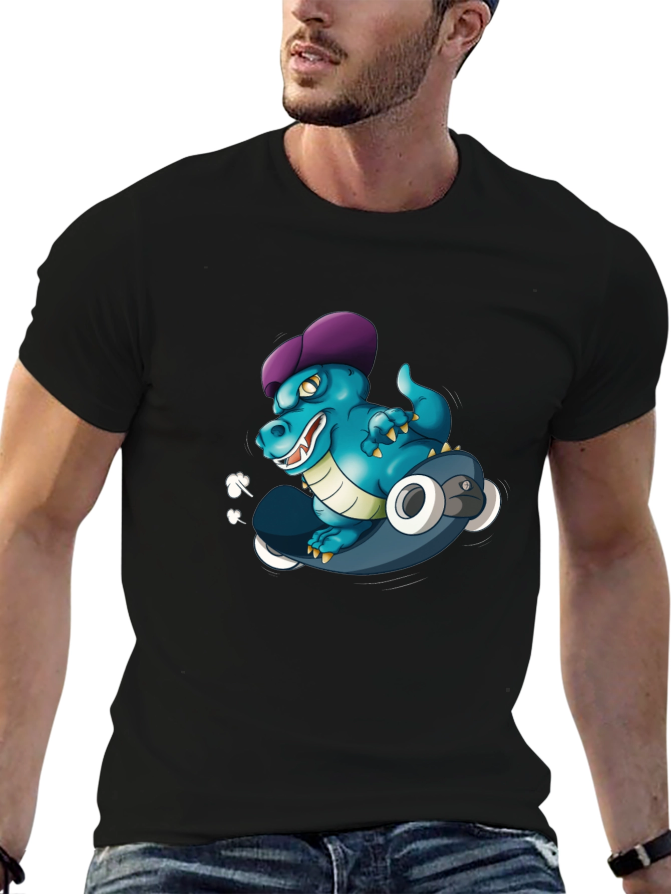Cool Dino Skateboard T-Shirt