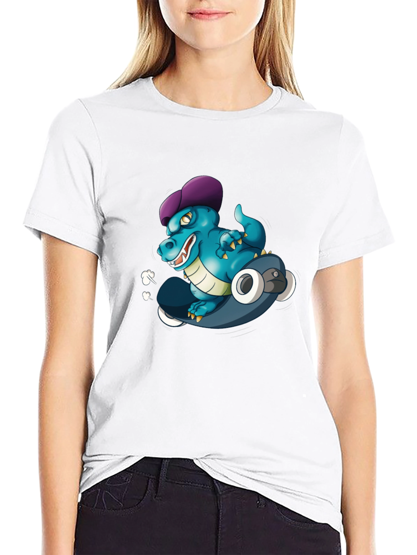 Cool Dino Skateboard T-Shirt