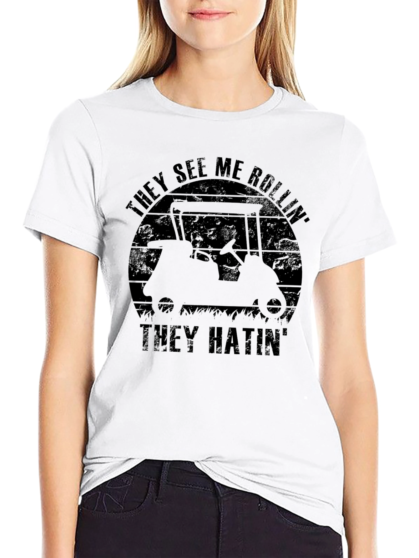 They See Me Rollin Golf Cart T-Shirt