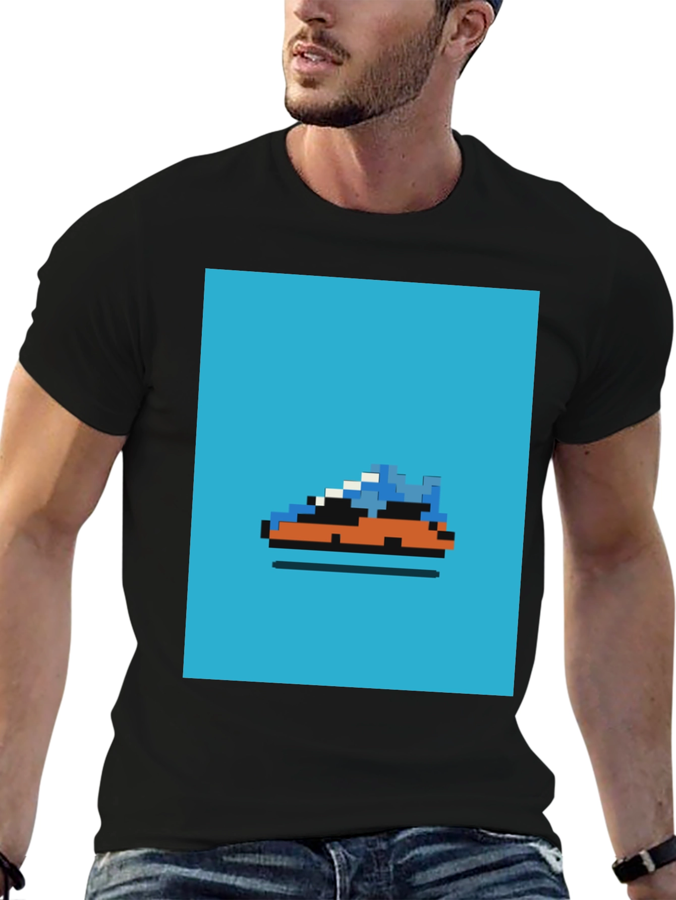 Pixel Sneaker T-Shirt - Retro Gaming Style