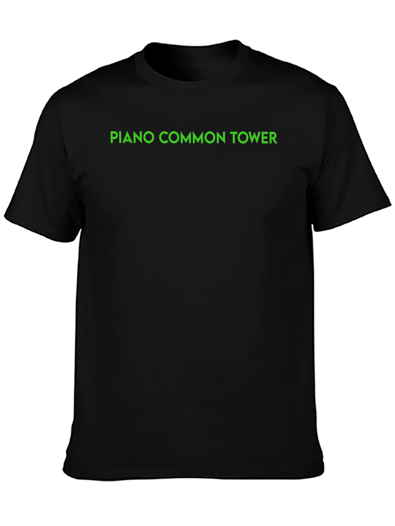Piano Common Tower Graphic Tee - Black