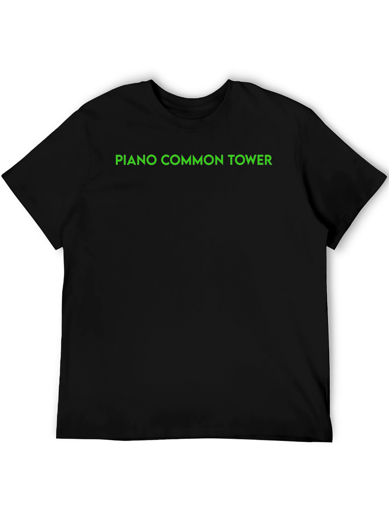 Piano Common Tower Graphic Tee - Black
