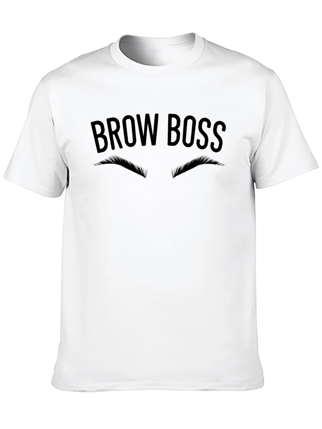 Brow Boss Graphic Tee - Unisex Black T-Shirt