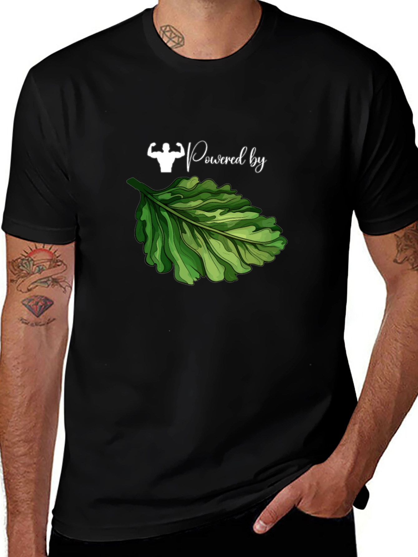 Powered by Greens Graphic Tee