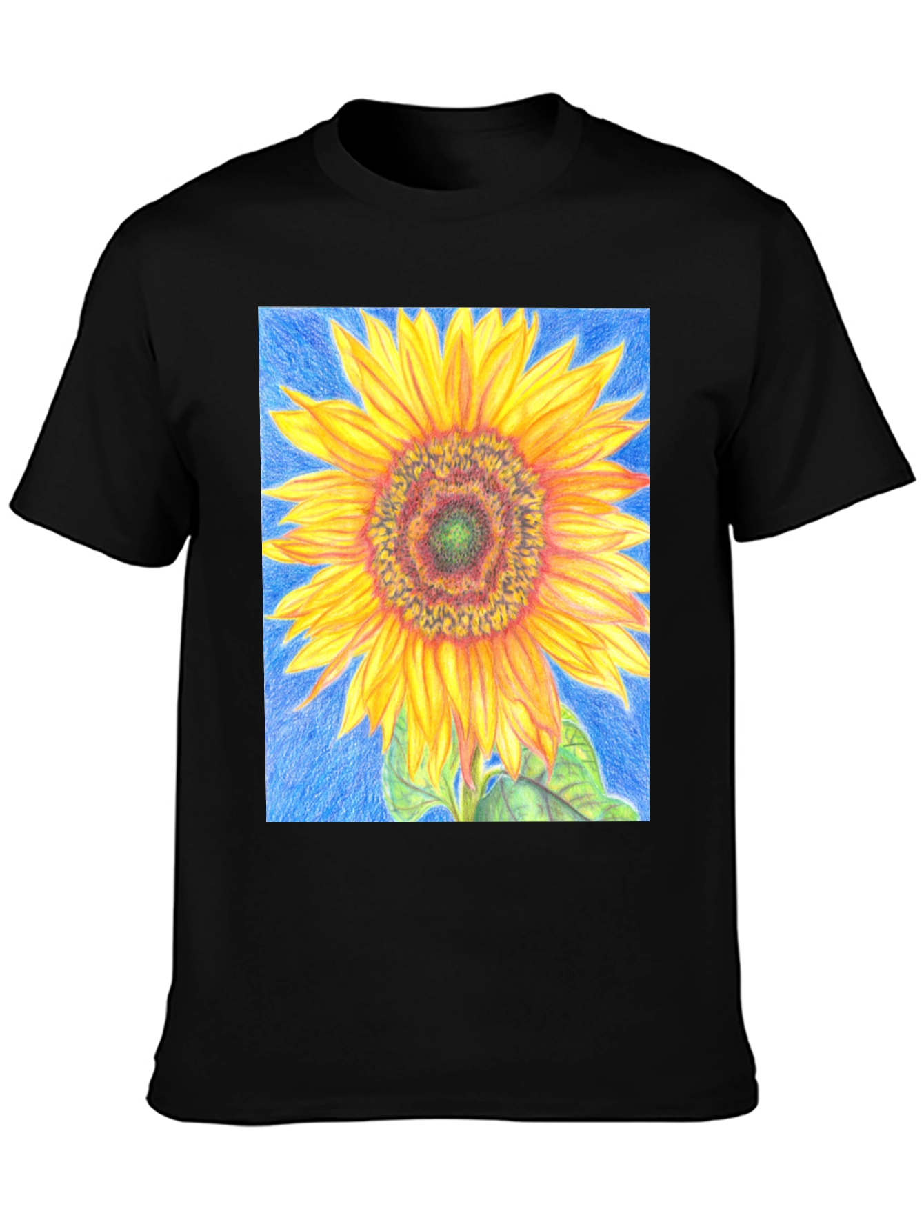 Sunflower Graphic Tee - Vivid Floral Print