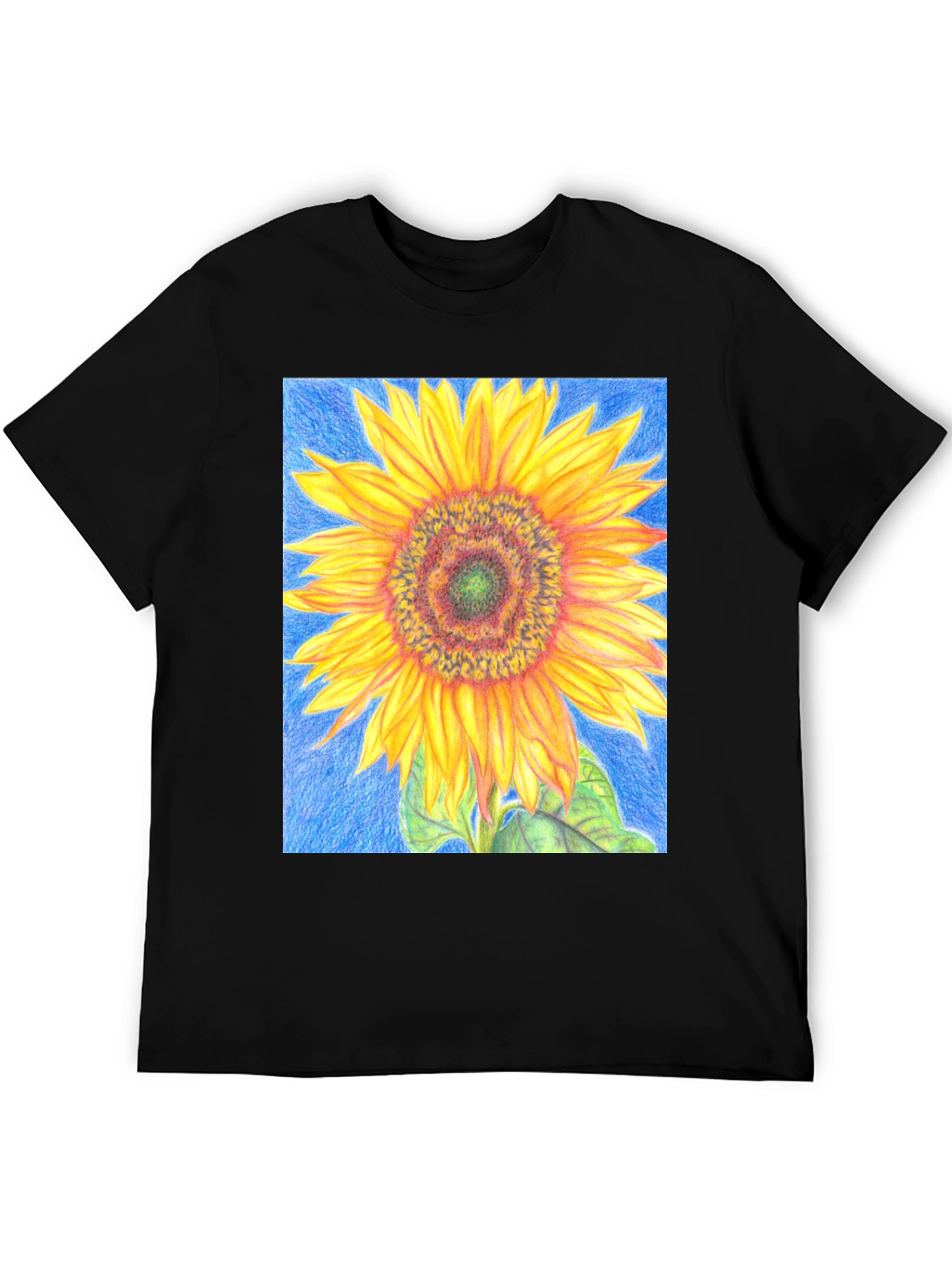 Sunflower Graphic Tee - Vivid Floral Print