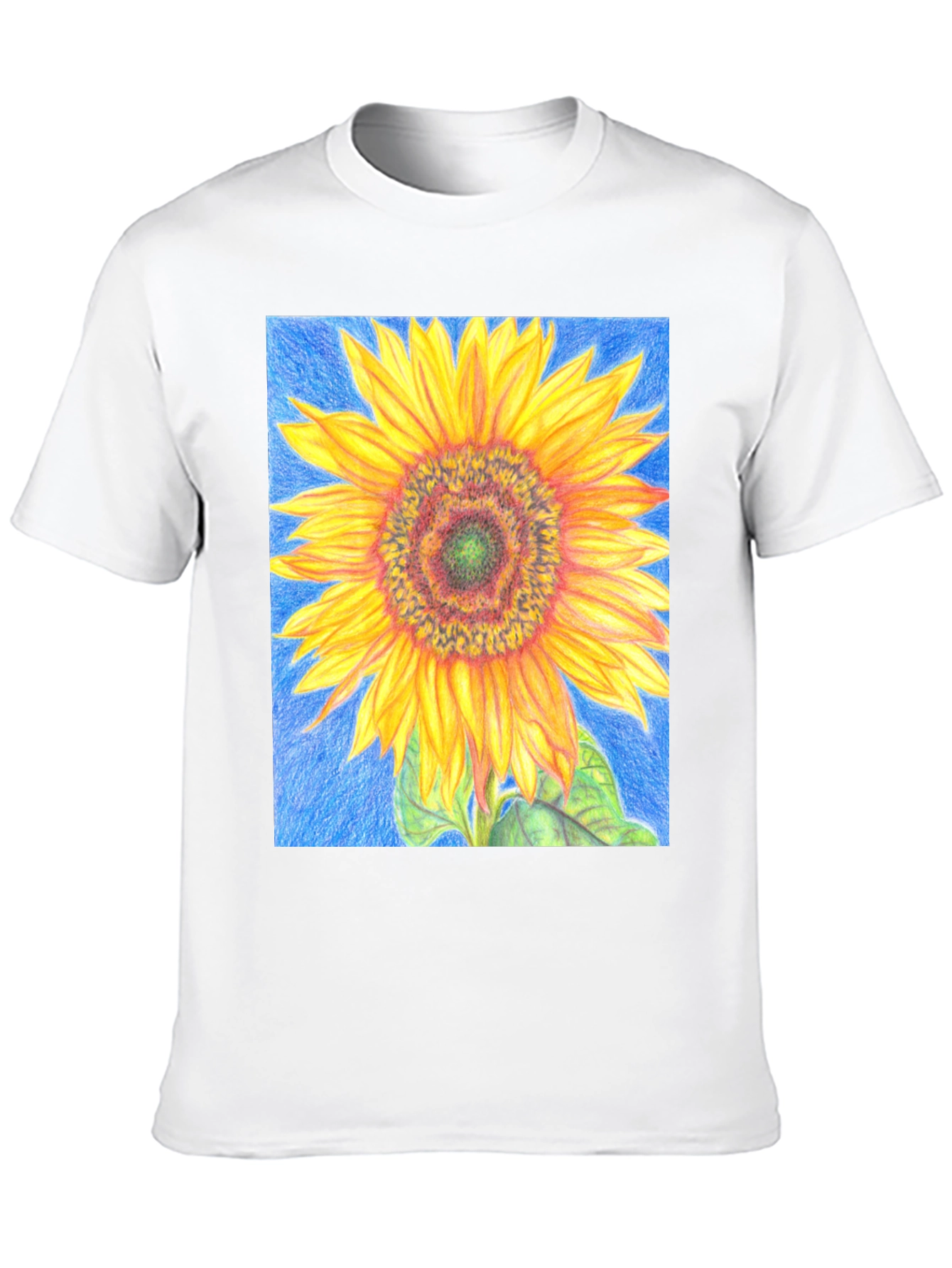 Sunflower Graphic Tee - Vivid Floral Print