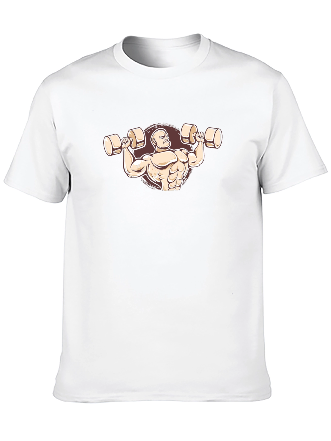 Bodybuilder Graphic Tee - Black Cotton T-Shirt