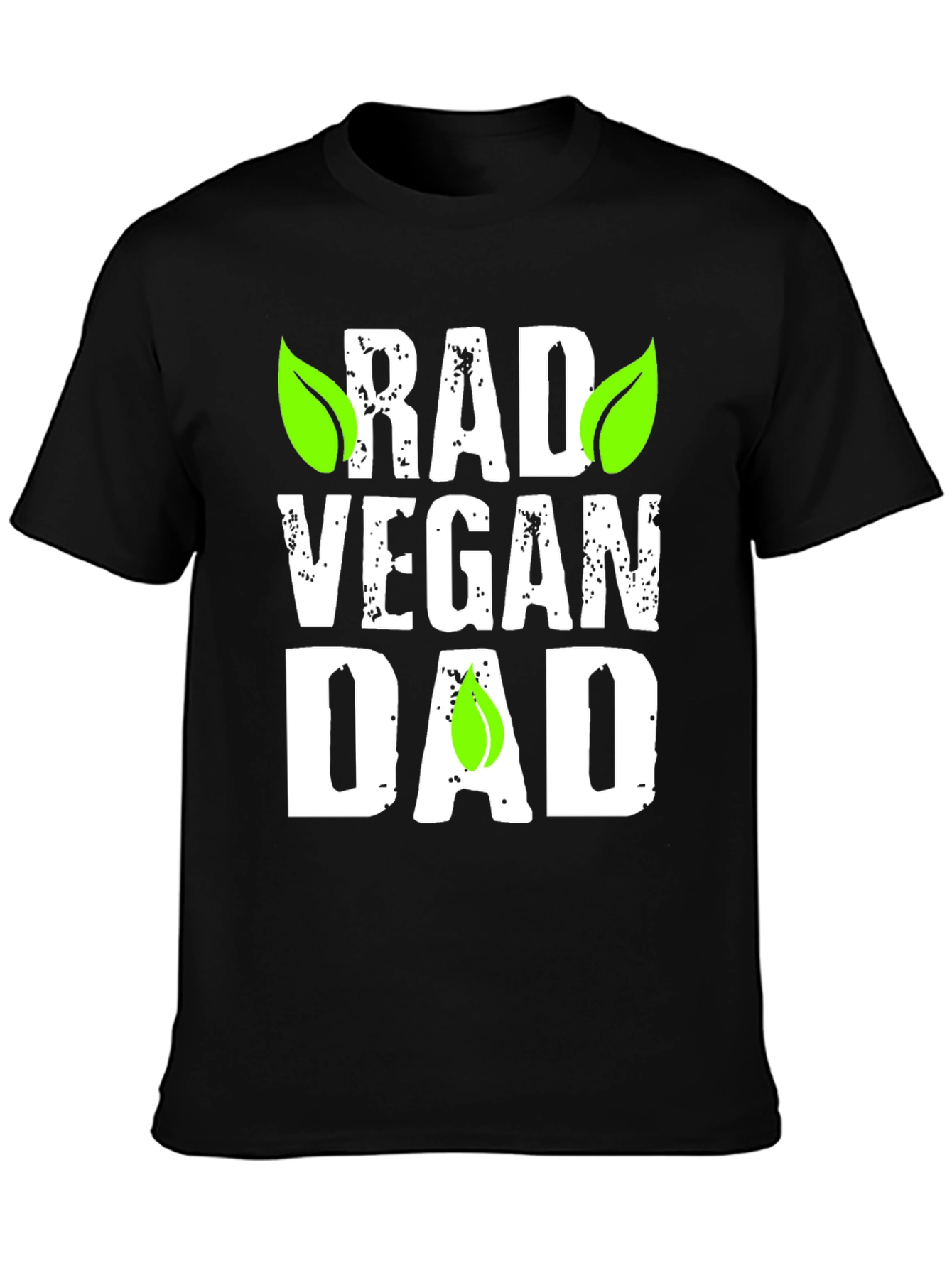 Rad Vegan Dad Graphic T-Shirt - Black