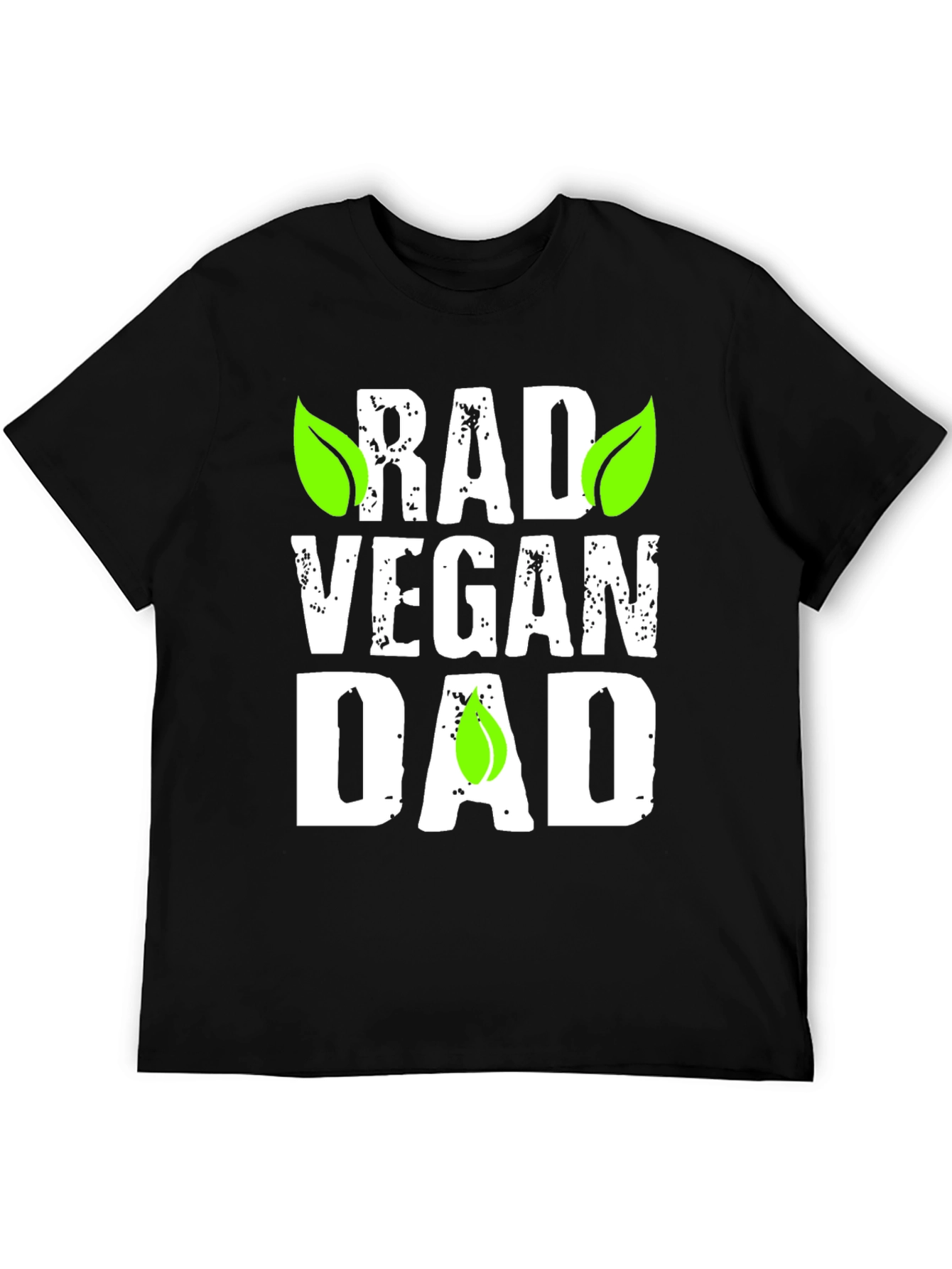 Rad Vegan Dad Graphic T-Shirt - Black