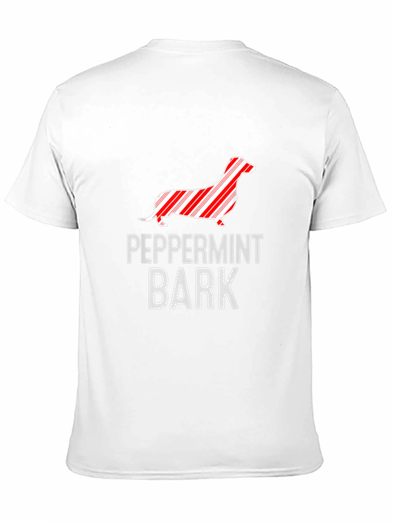 Peppermint Bark Dachshund Graphic Tee - Black