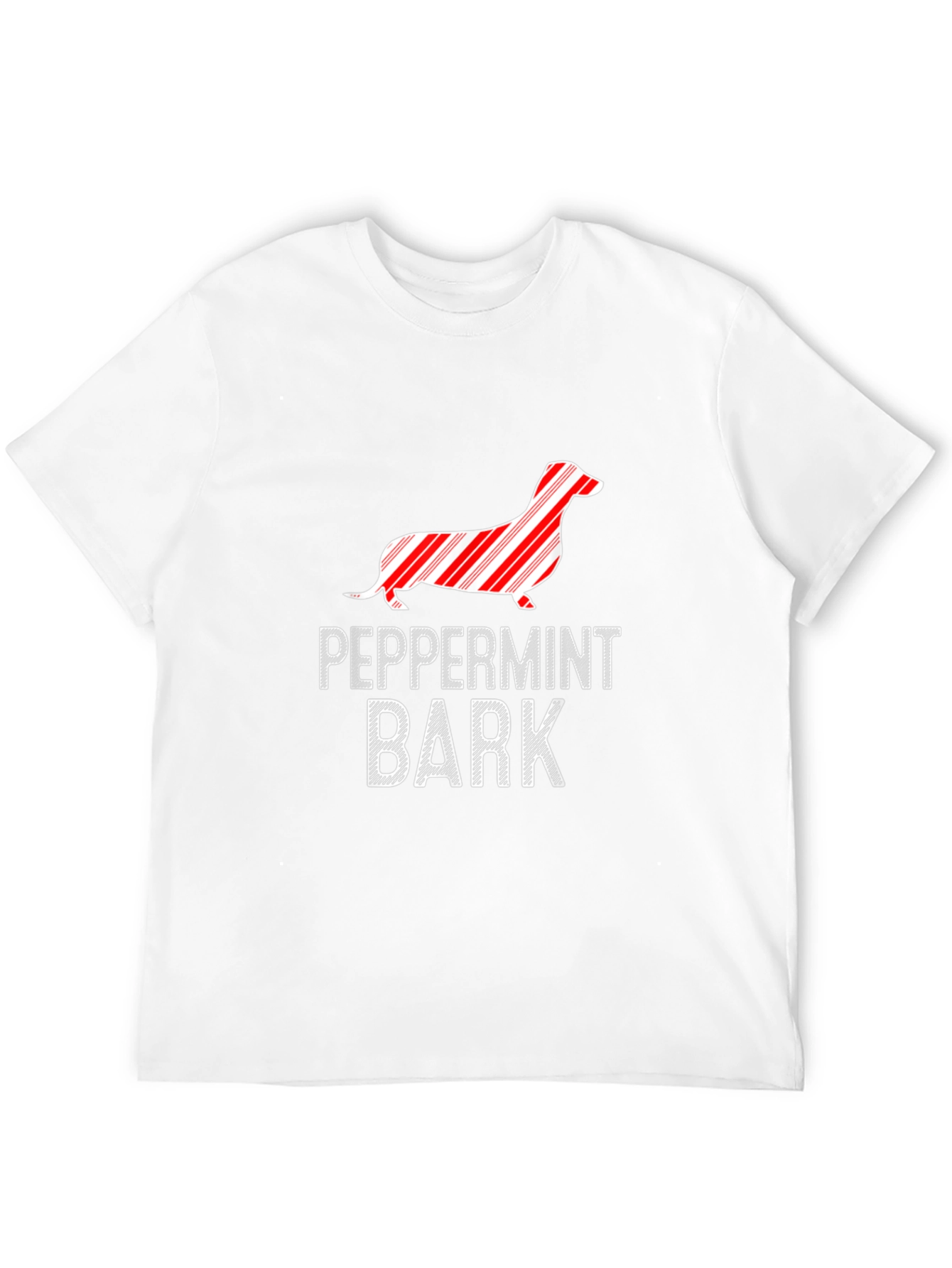 Peppermint Bark Dachshund Graphic Tee - Black