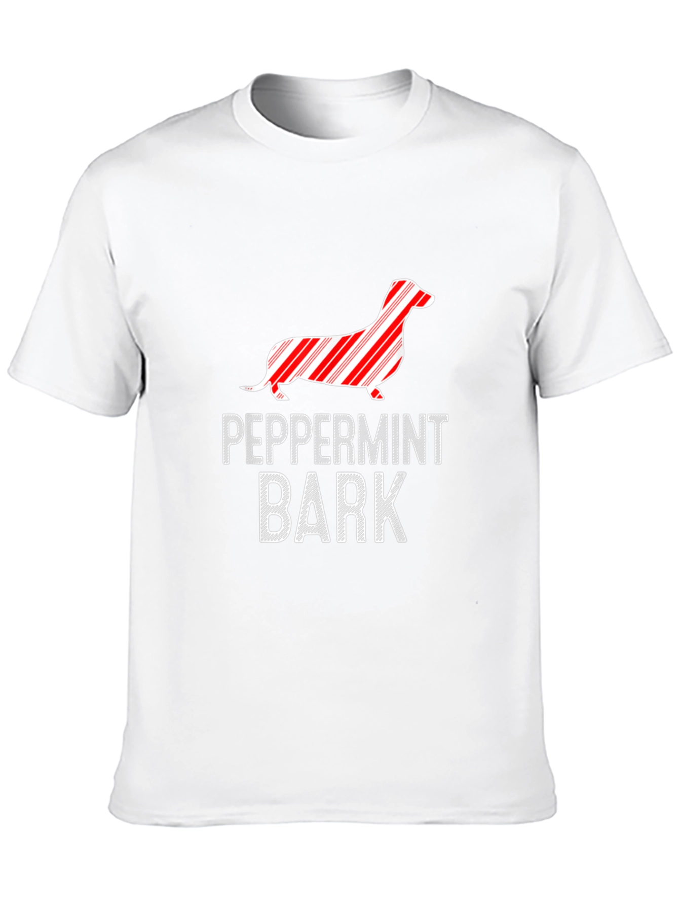 Peppermint Bark Dachshund Graphic Tee - Black