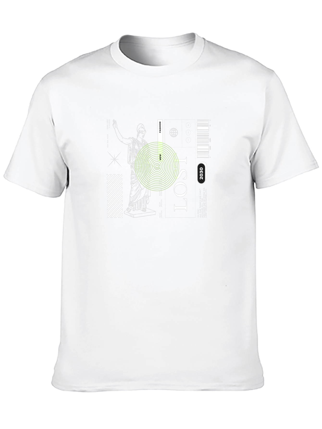 Lost 2030 Graphic Tee - Stylish Black T-Shirt