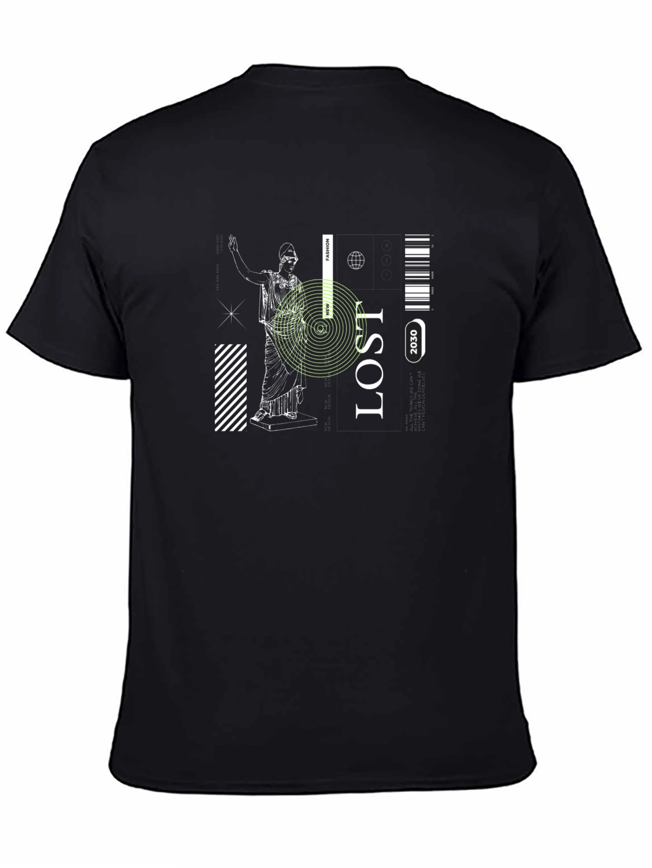 Lost 2030 Graphic Tee - Stylish Black T-Shirt