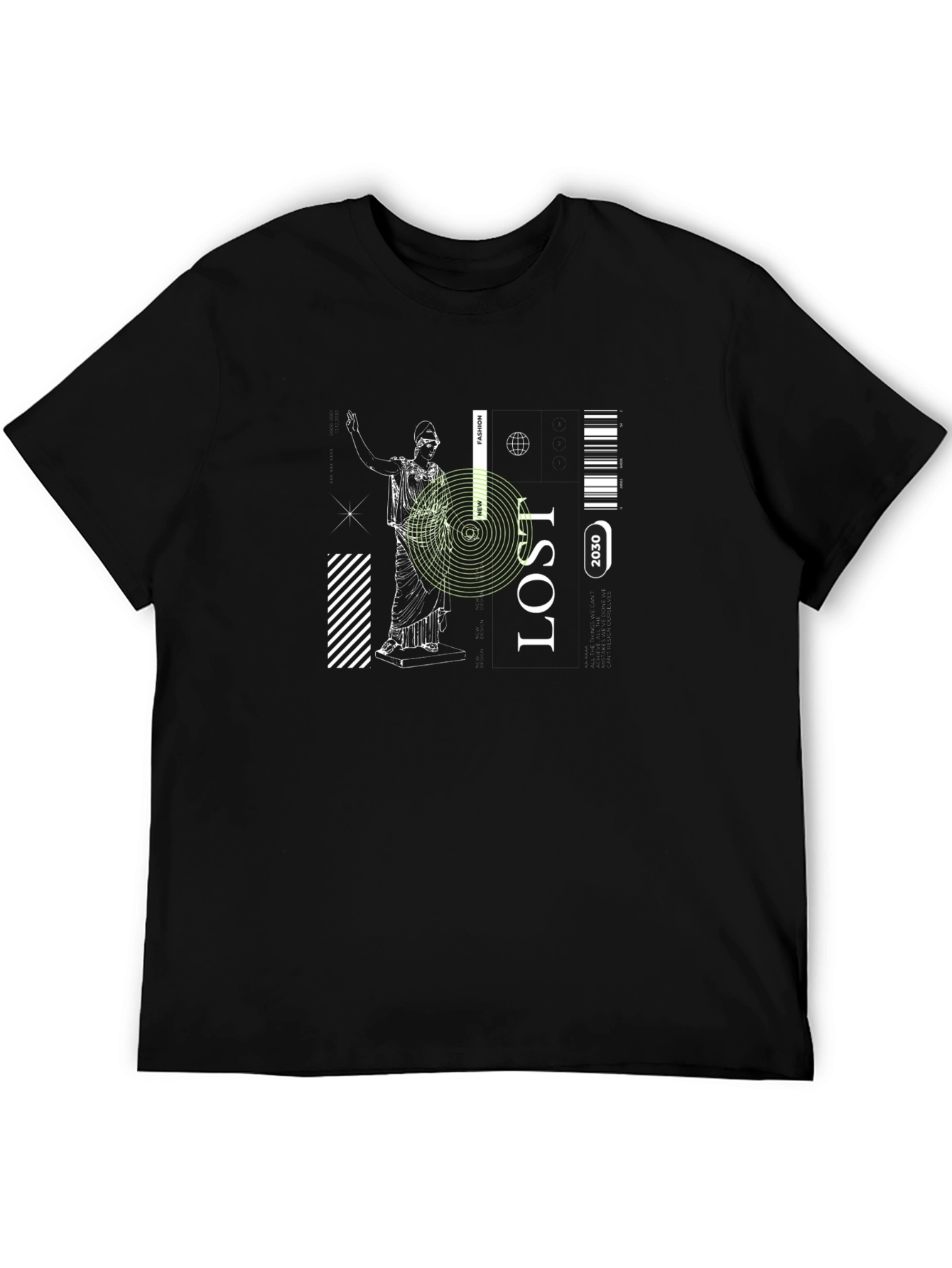 Lost 2030 Graphic Tee - Stylish Black T-Shirt