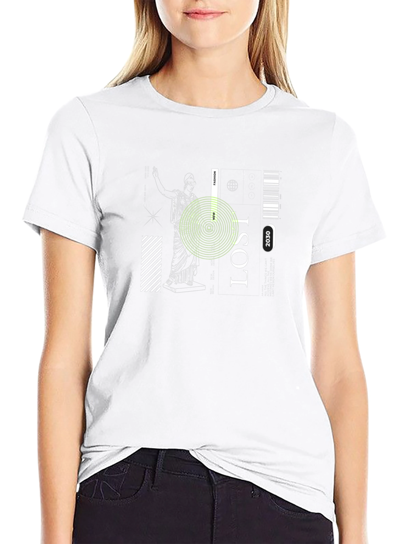 Lost 2030 Graphic Tee - Stylish Black T-Shirt