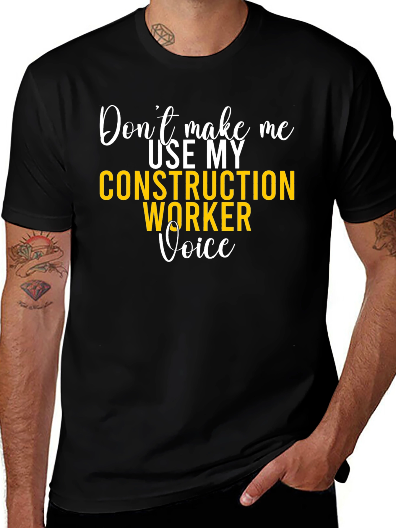 Construction Worker Voice Graphic Tee