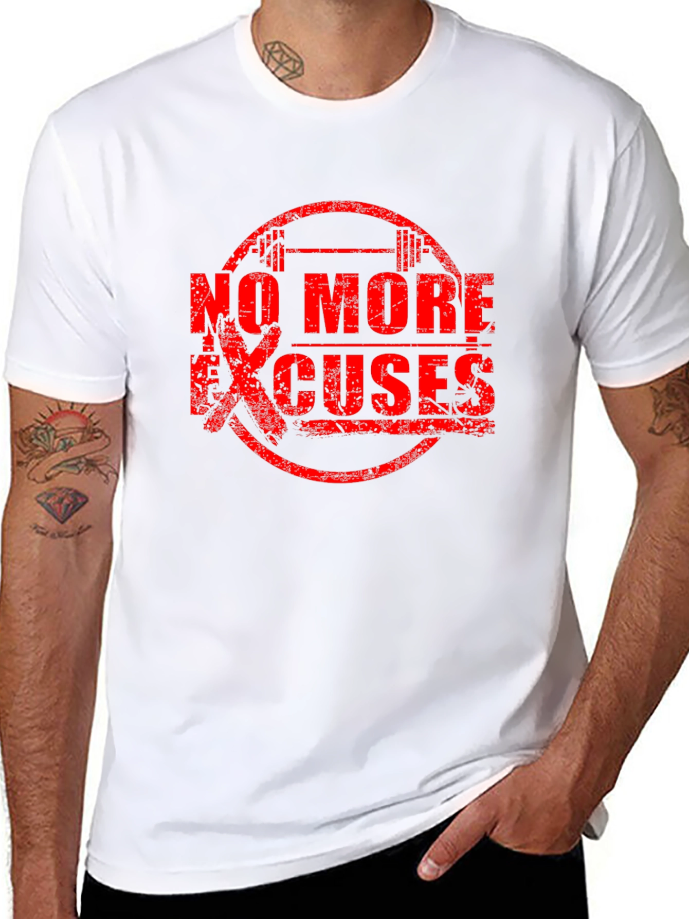 No More Excuses Gym Workout T-Shirt