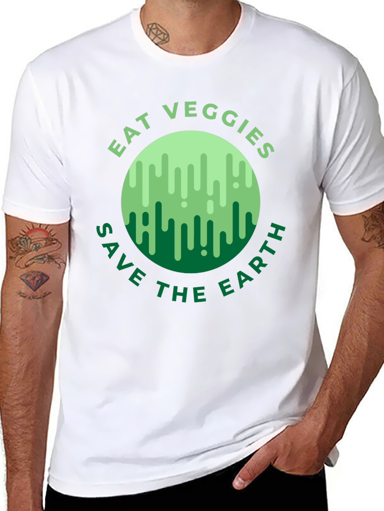 Eat Veggies Save Earth T-Shirt