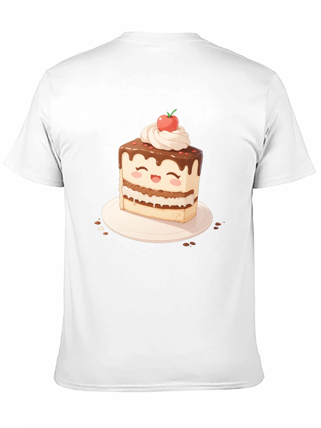 Cute Cake Slice Graphic T-Shirt - Sweet Treat Tee
