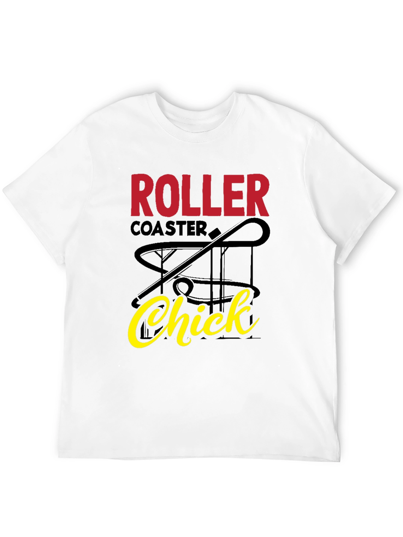 Roller Coaster Chick Graphic T-Shirt