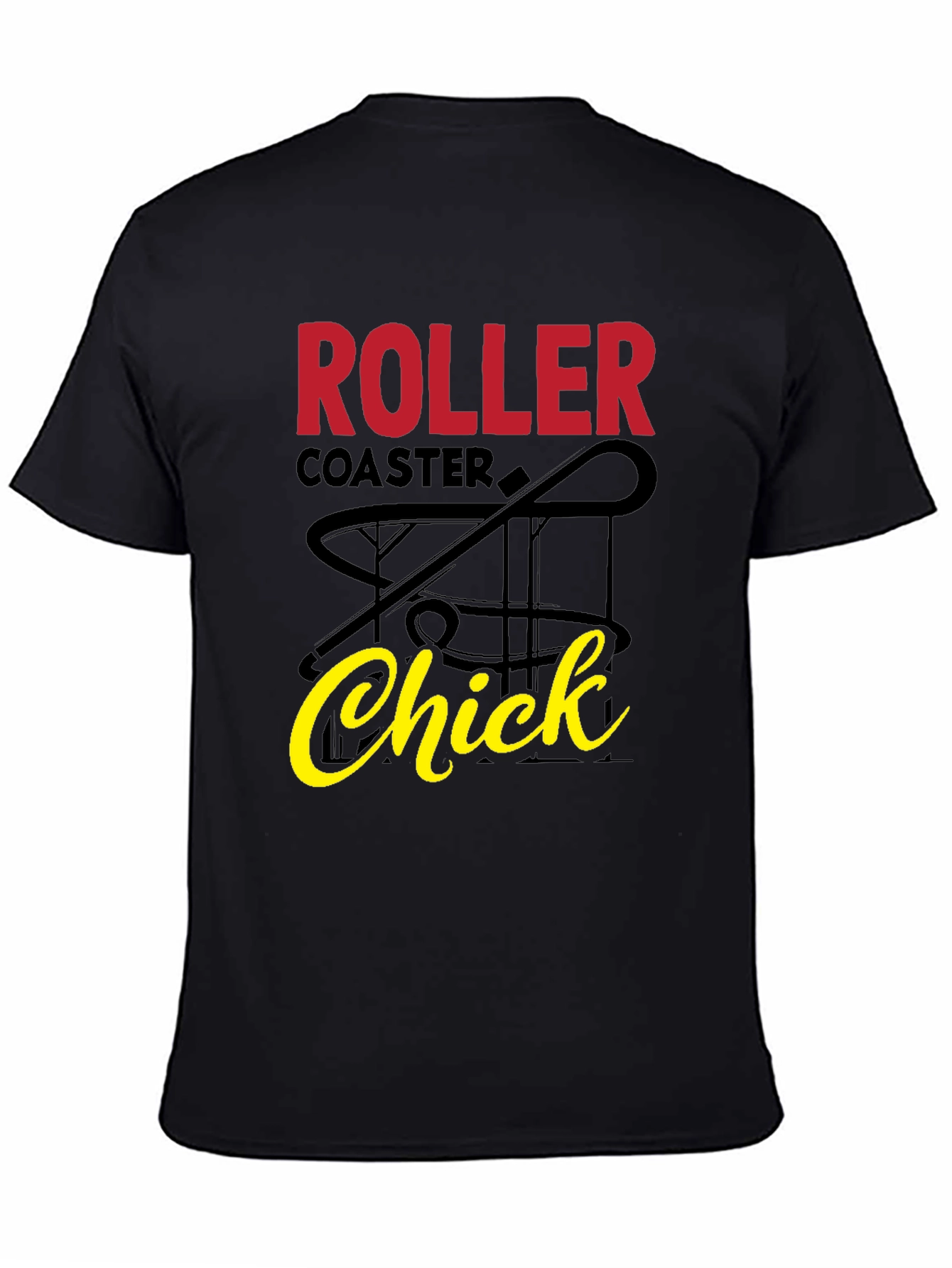 Roller Coaster Chick Graphic T-Shirt