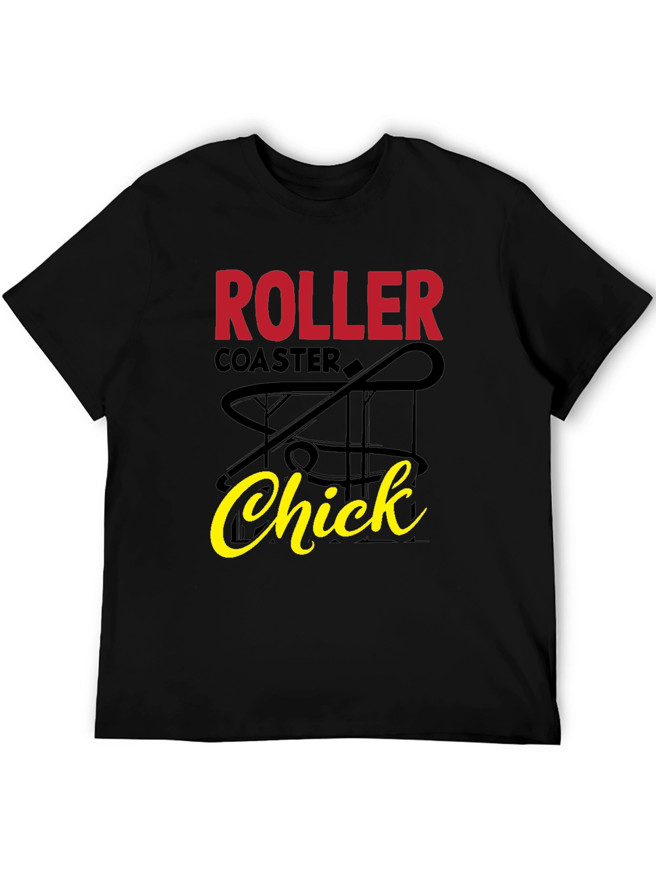 Roller Coaster Chick Graphic T-Shirt