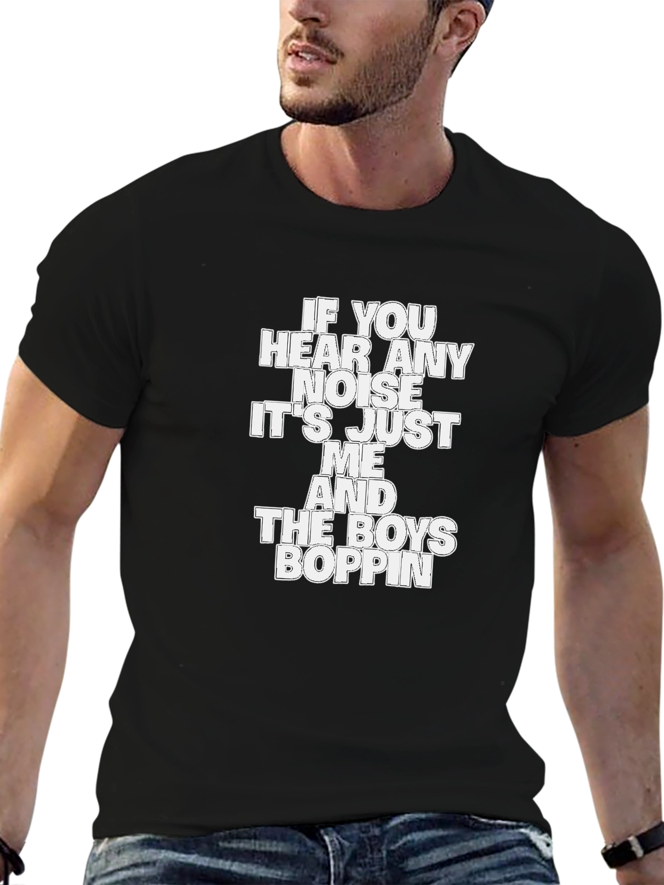 Funny Boppin Crew Neck T-Shirt
