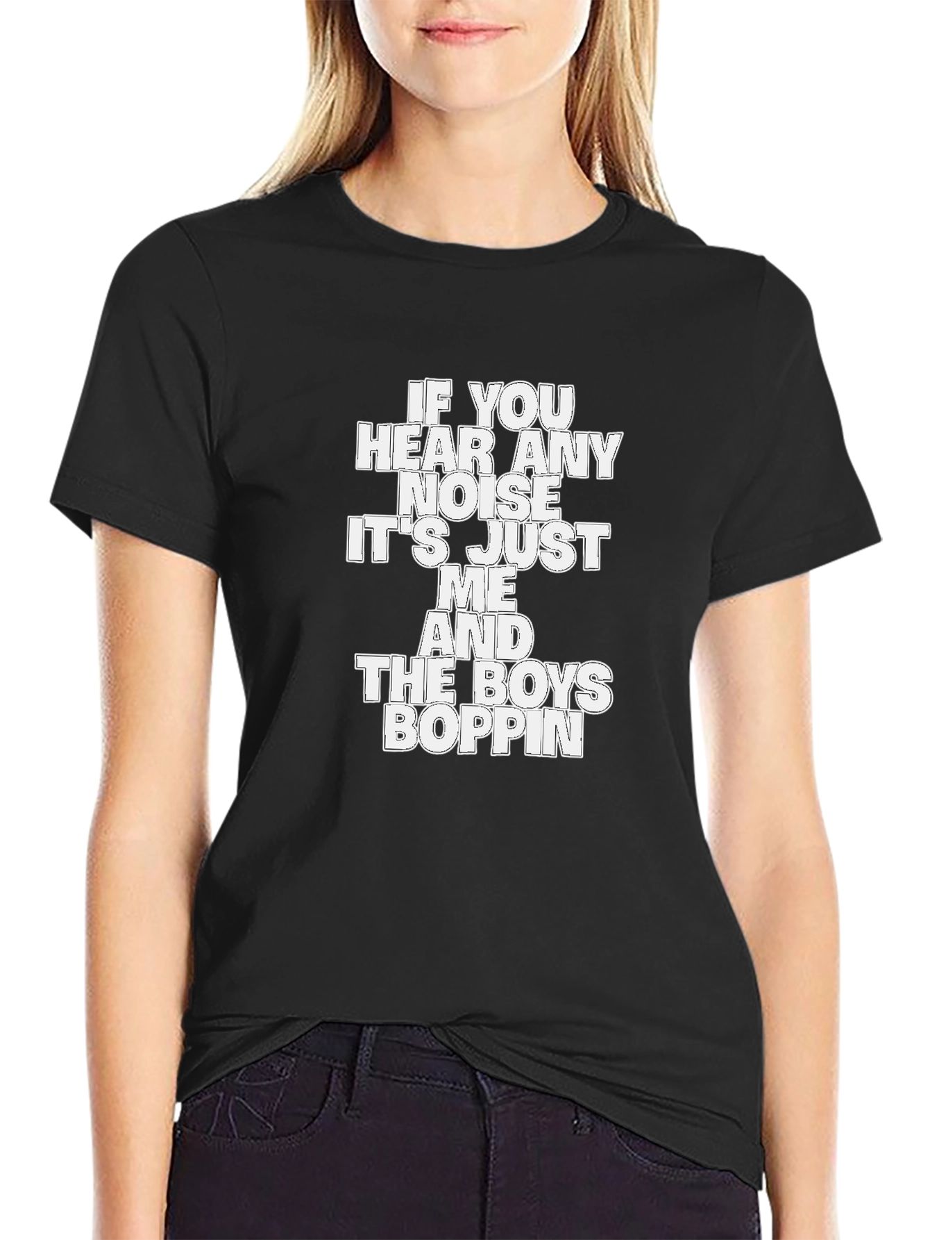 Funny Boppin Crew Neck T-Shirt