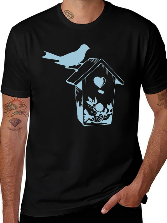 Birdhouse Graphic Print T-Shirt