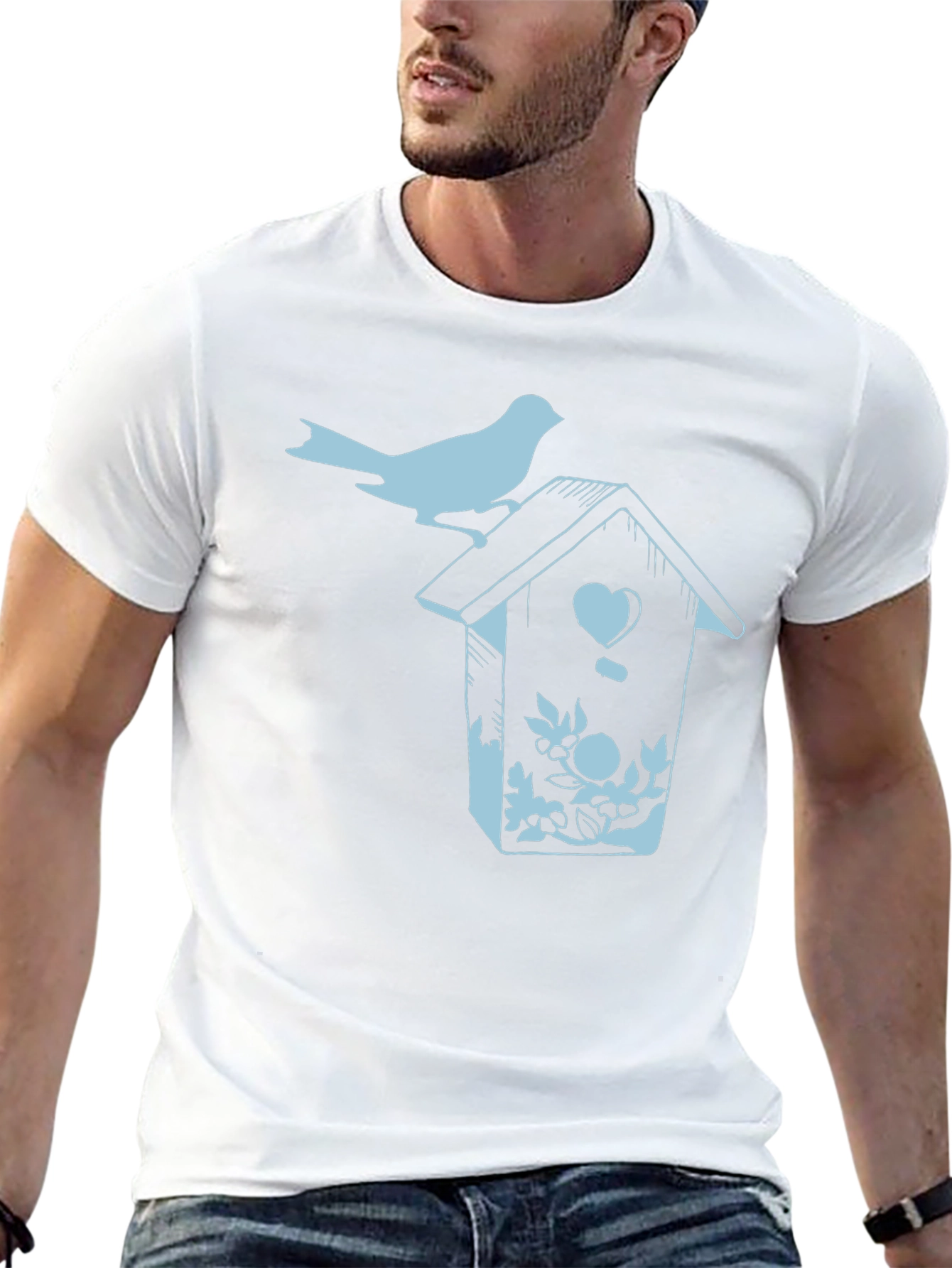 Birdhouse Graphic Print T-Shirt