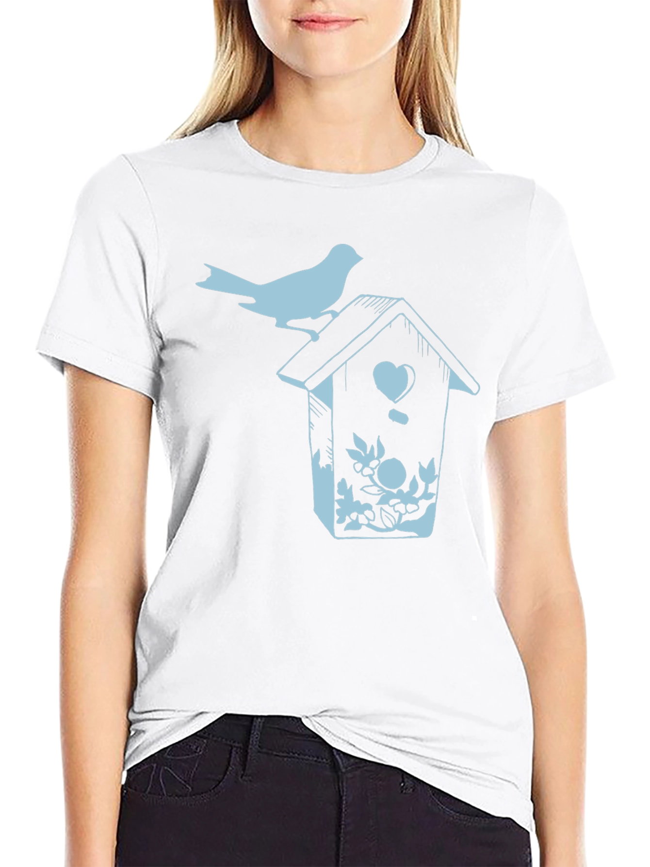 Birdhouse Graphic Print T-Shirt