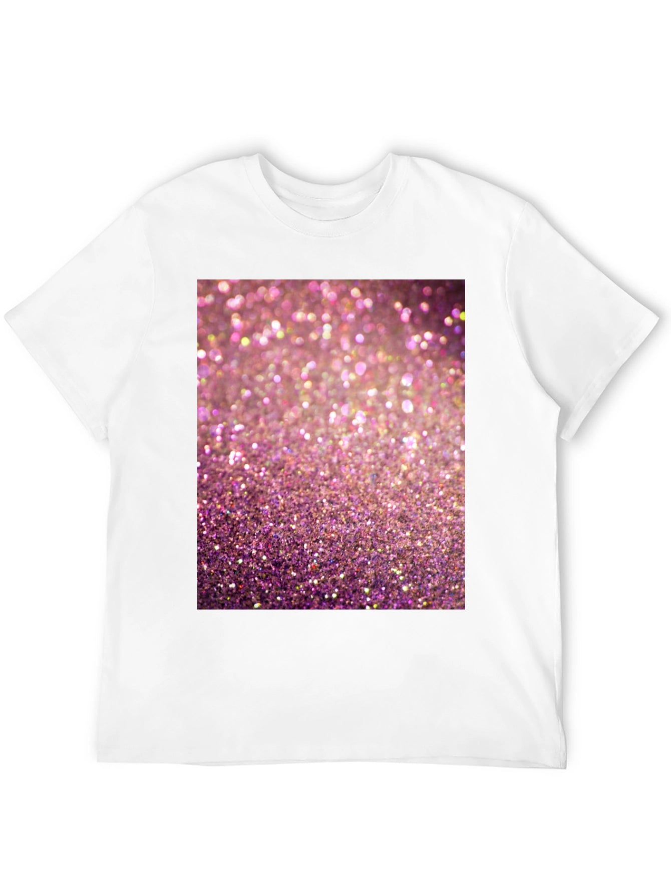 Sparkle Graphic T-Shirt - Pink Glitter Design