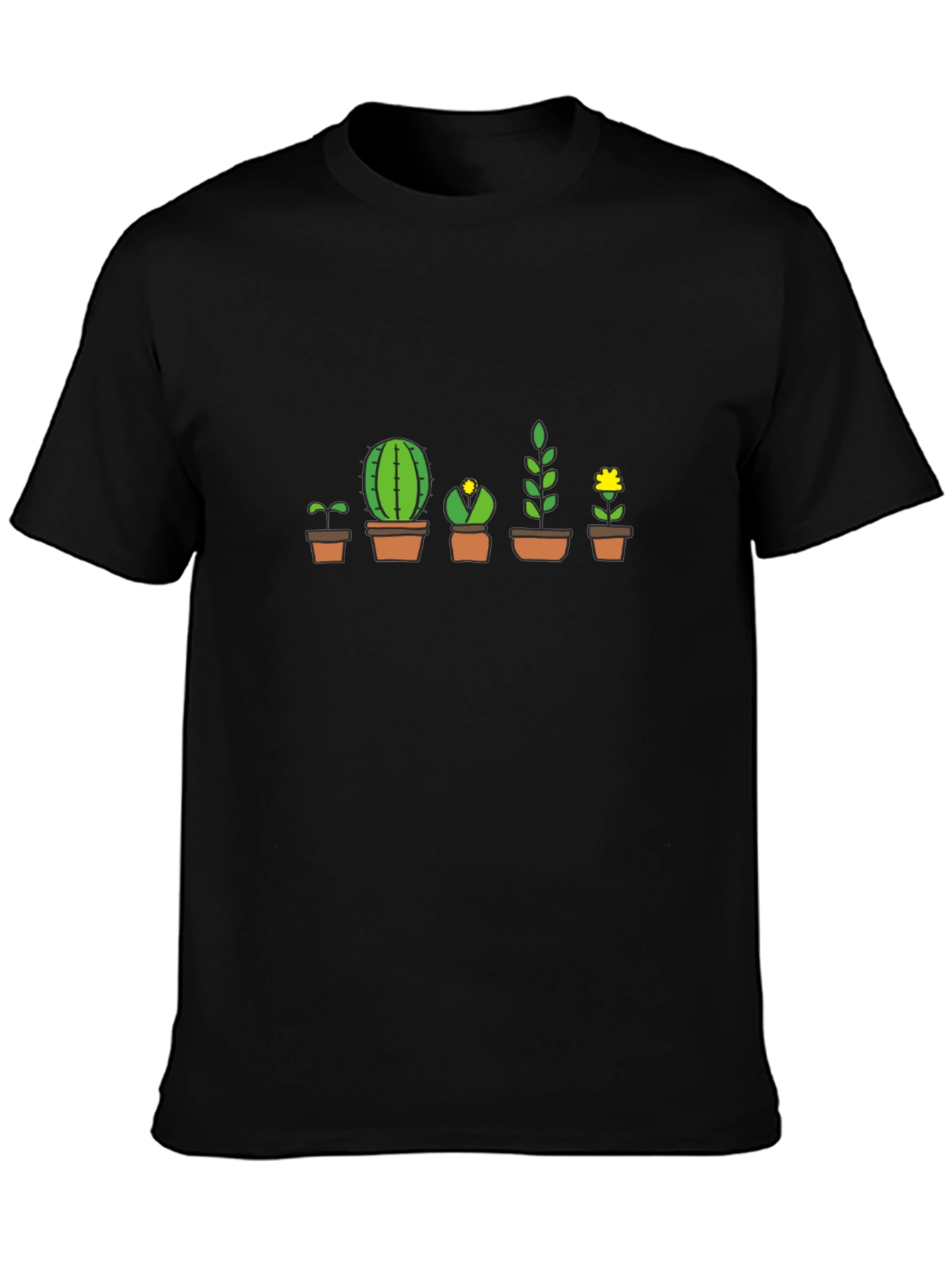 Evolution of Plants T-Shirt - Black Cotton Tee