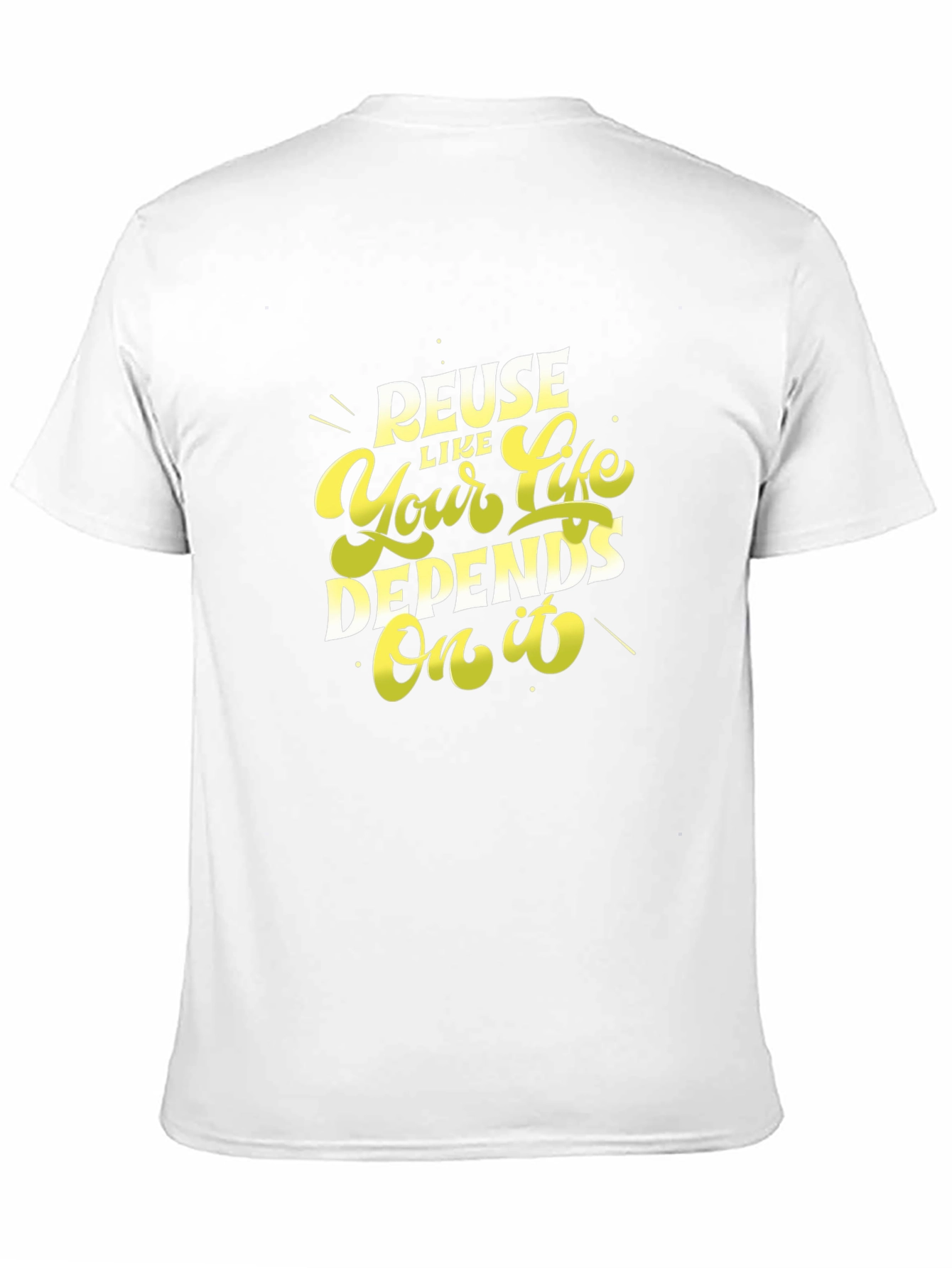 Reuse Like Your Life Depends On It Black T-Shirt