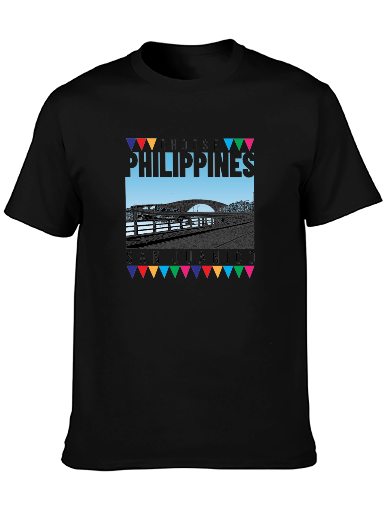 Choose Philippines San Juanico Black T-Shirt