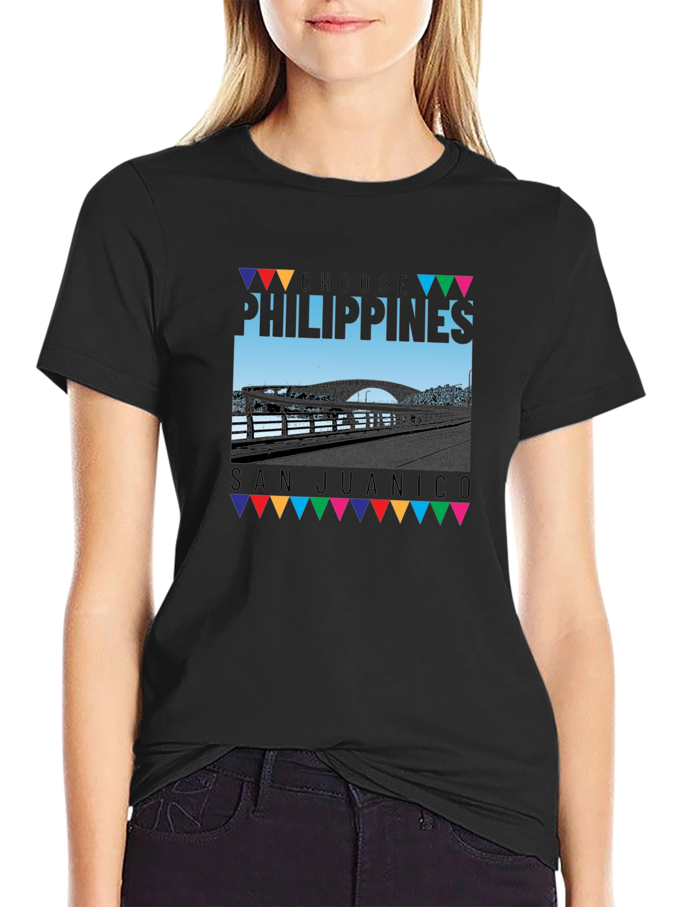 Choose Philippines San Juanico Black T-Shirt