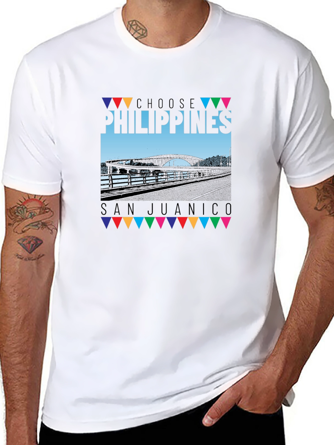 Choose Philippines San Juanico Black T-Shirt