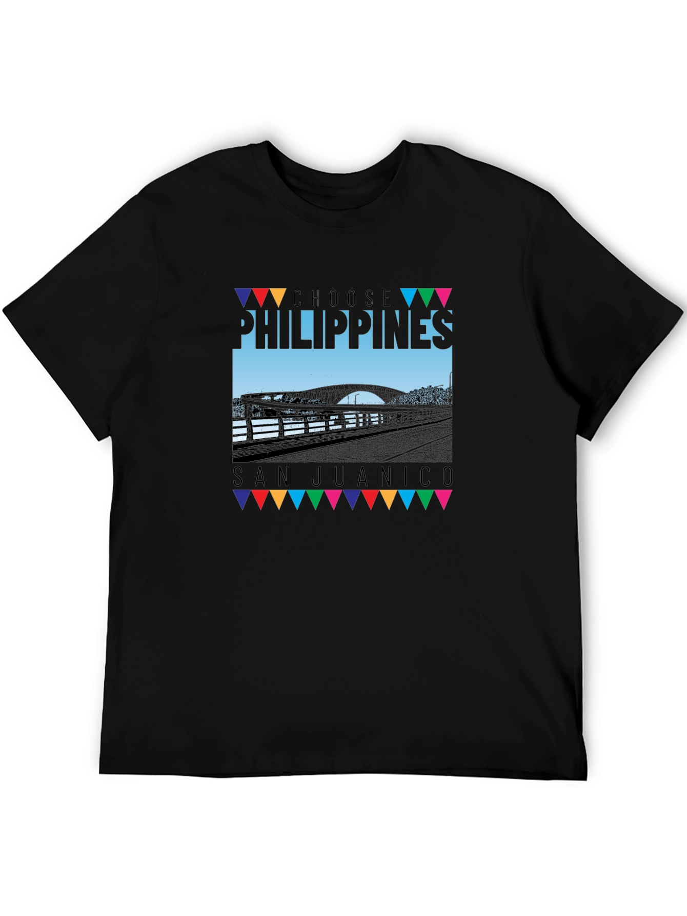Choose Philippines San Juanico Black T-Shirt
