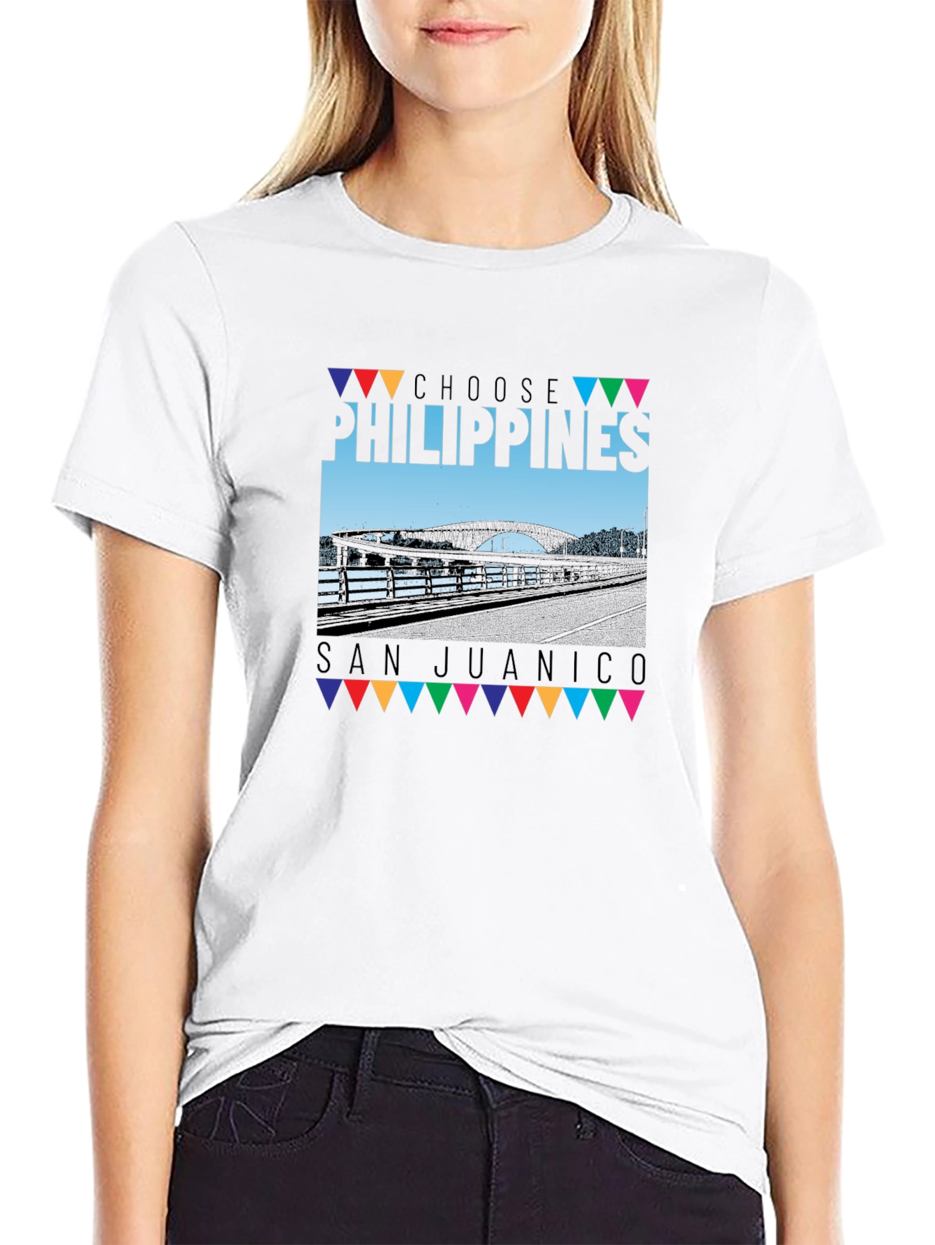 Choose Philippines San Juanico Black T-Shirt
