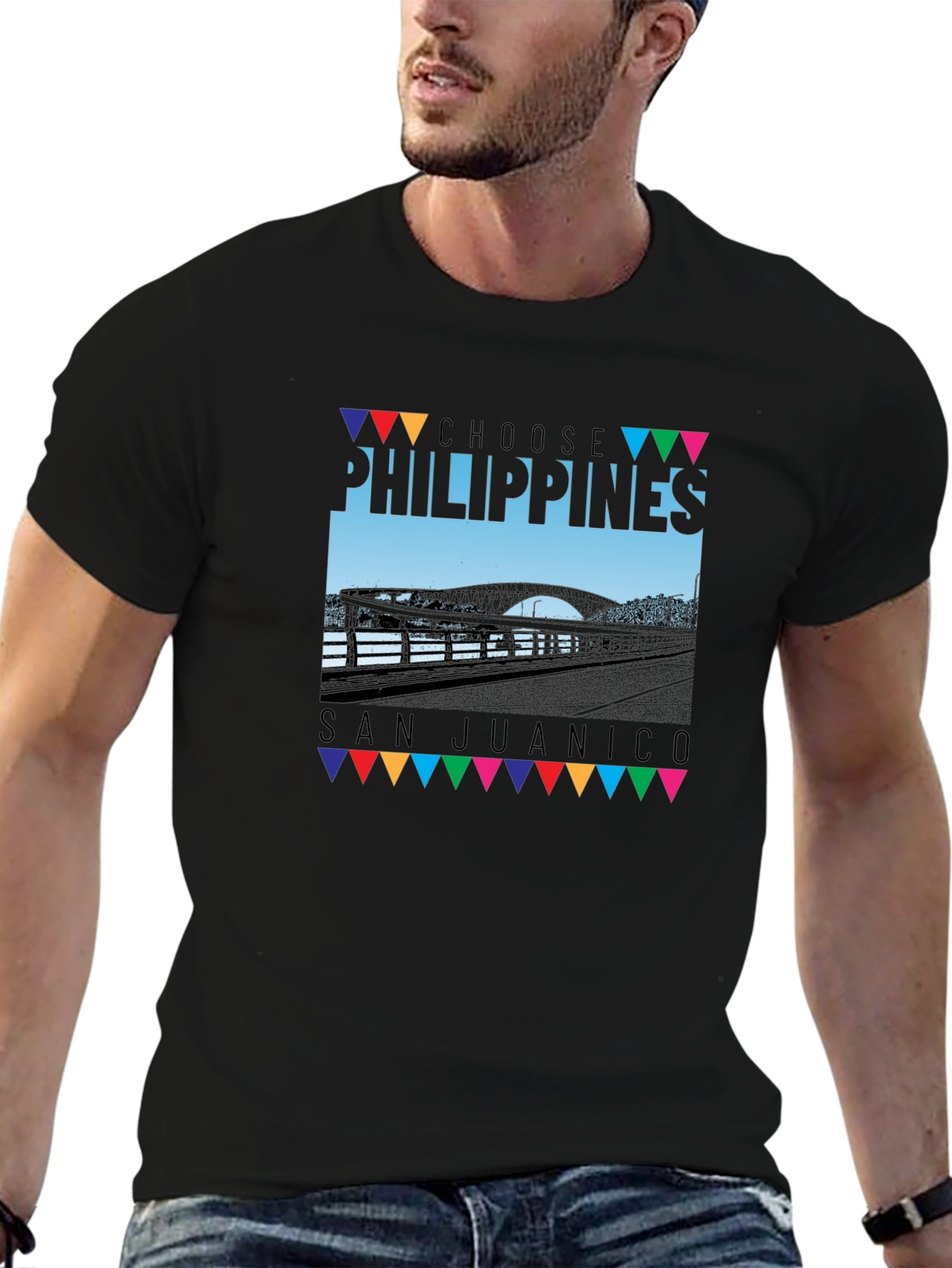 Choose Philippines San Juanico Black T-Shirt