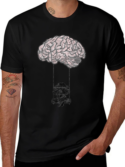 Brain Swing Graphic Tee - Unisex Cotton T-Shirt