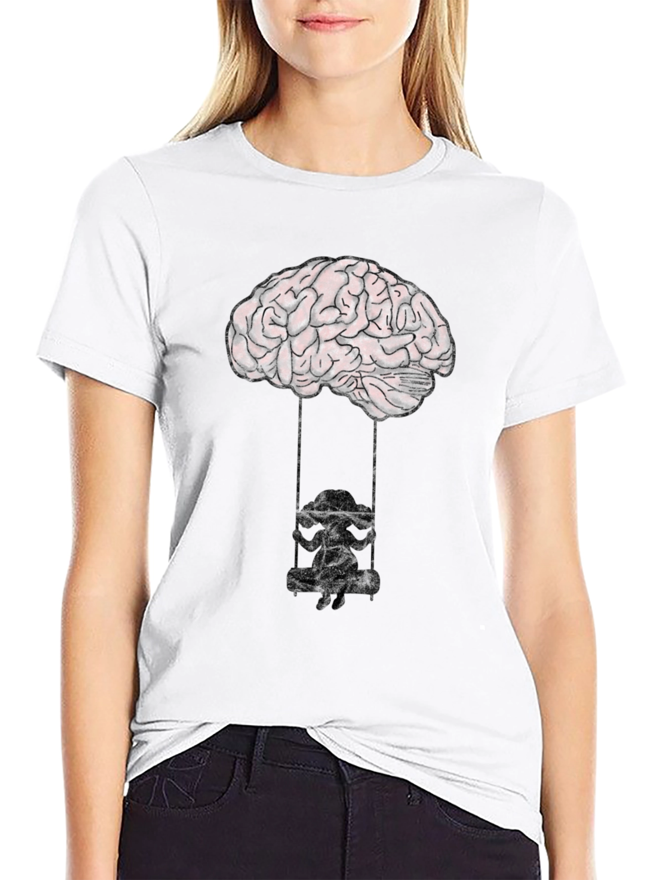 Brain Swing Graphic Tee - Unisex Cotton T-Shirt